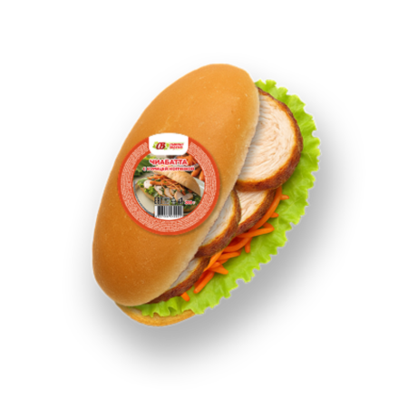 Чиабатта с курицей копченой
