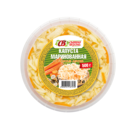 Капуста маринованная со вкусом хрена