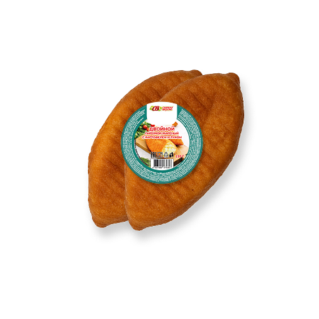 Пирожок жареный с картофелем и луком