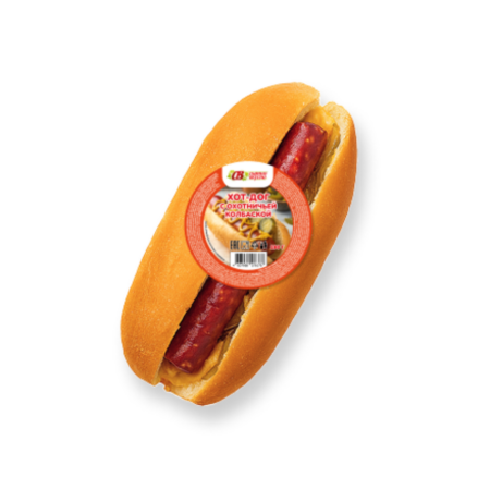 Хот-дог с охотничьей колбаской